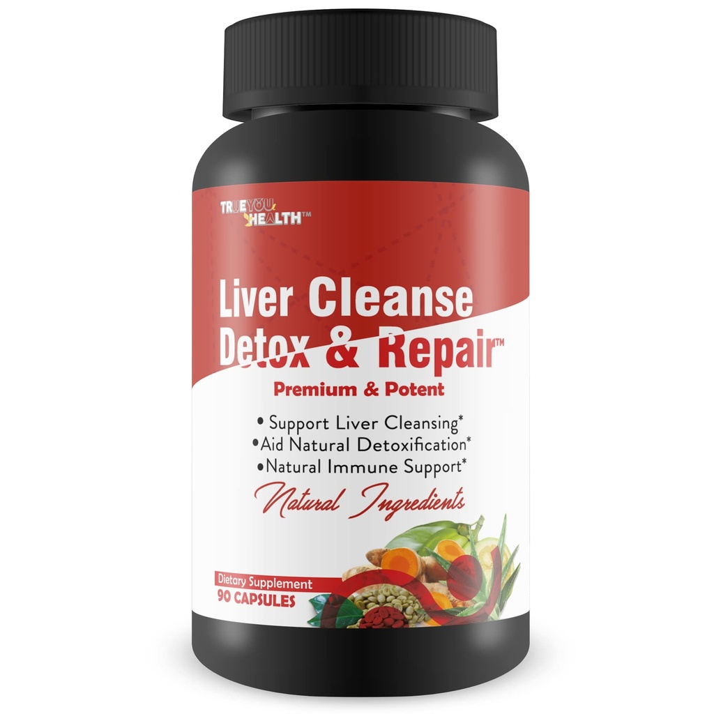 Liver Cleanse Detox & Repair - Liver, Kidney, & Colon Cleanse - Herbal Liver Support Supplement mit Dandelion Root, Aloe, Turmeric, Ginger - Liver natürlich gesund fördern