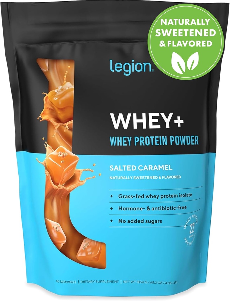 RECHT Whey+ Protein Molke Isoliert von Grass Fed Cows - Whey Protein Isolate Powder Low Calorie, Non-GMO, Sugar Free, Lactose und Glutenfrei, Alle natürlichen Protein Pulver für Männer & Frauen (60 Servierungen)
