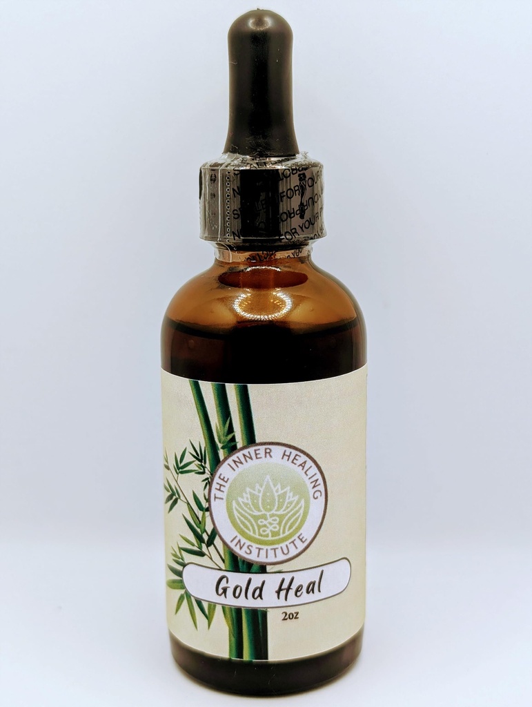Gold Heal 2oz Tincture - Oral Drops Supplement, Ein natürliches Antibiotikum für alle Arten von Infektionen, hilft, den Heilungsprozess zu beschleunigen, enthält B12.
