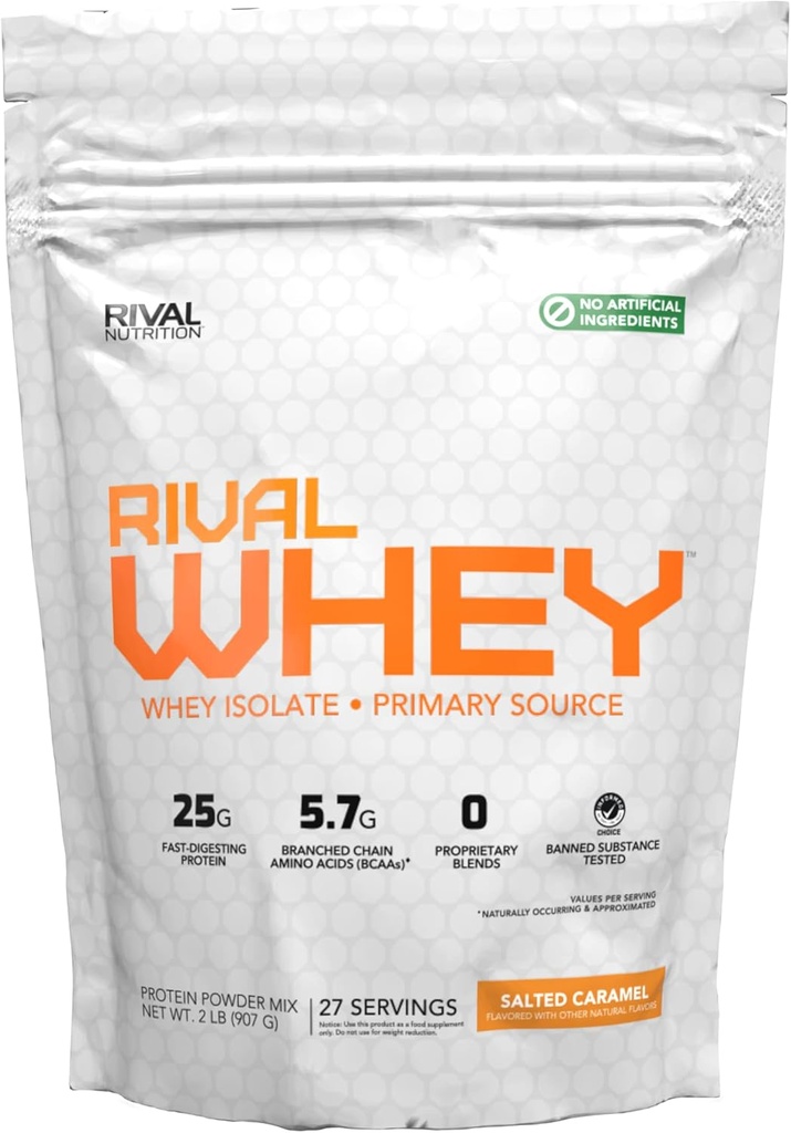 Naturbelassener Rivale Whey - Salted Caramel 2lb