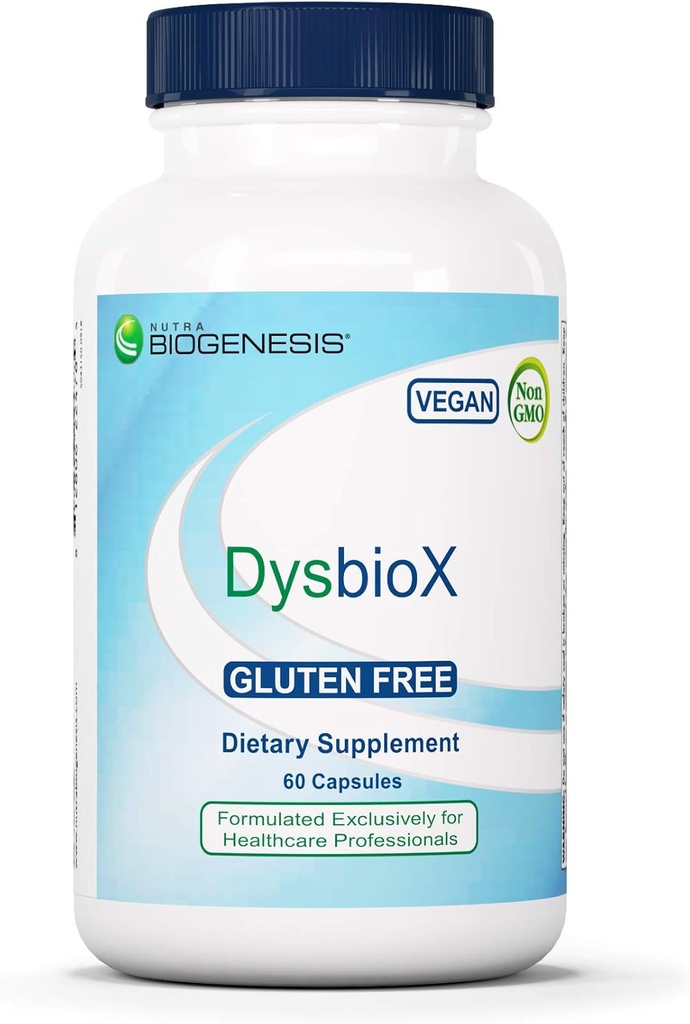 Nutra BioGenesis DysbioX - Grüne Tee Pillen, Antioxidantien-Supplement für Frauen und Männer mit Vitamin C, Zink, Grüner Tee &amp; Traubenextrakt - 60 Vegan Kapseln
