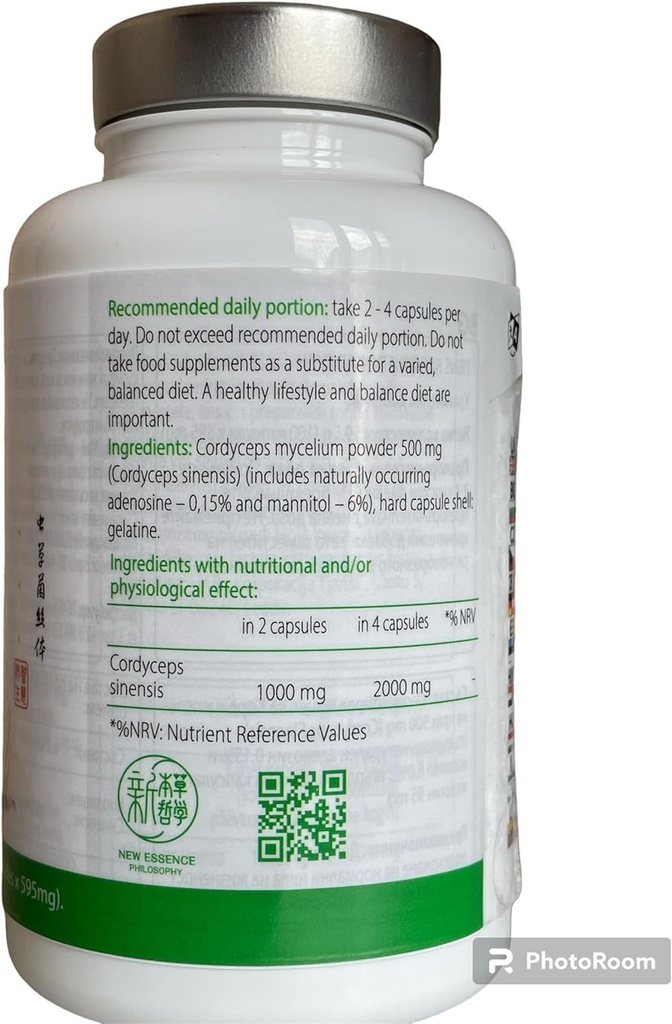 Tiens Cordyceps 100 Kapseln - Premium Cordyceps Supplement, Verbessert die Ernährung mit Mycelium Cordyceps - Ophiocordyceps Sinensis (Caterpillar) Extrakt