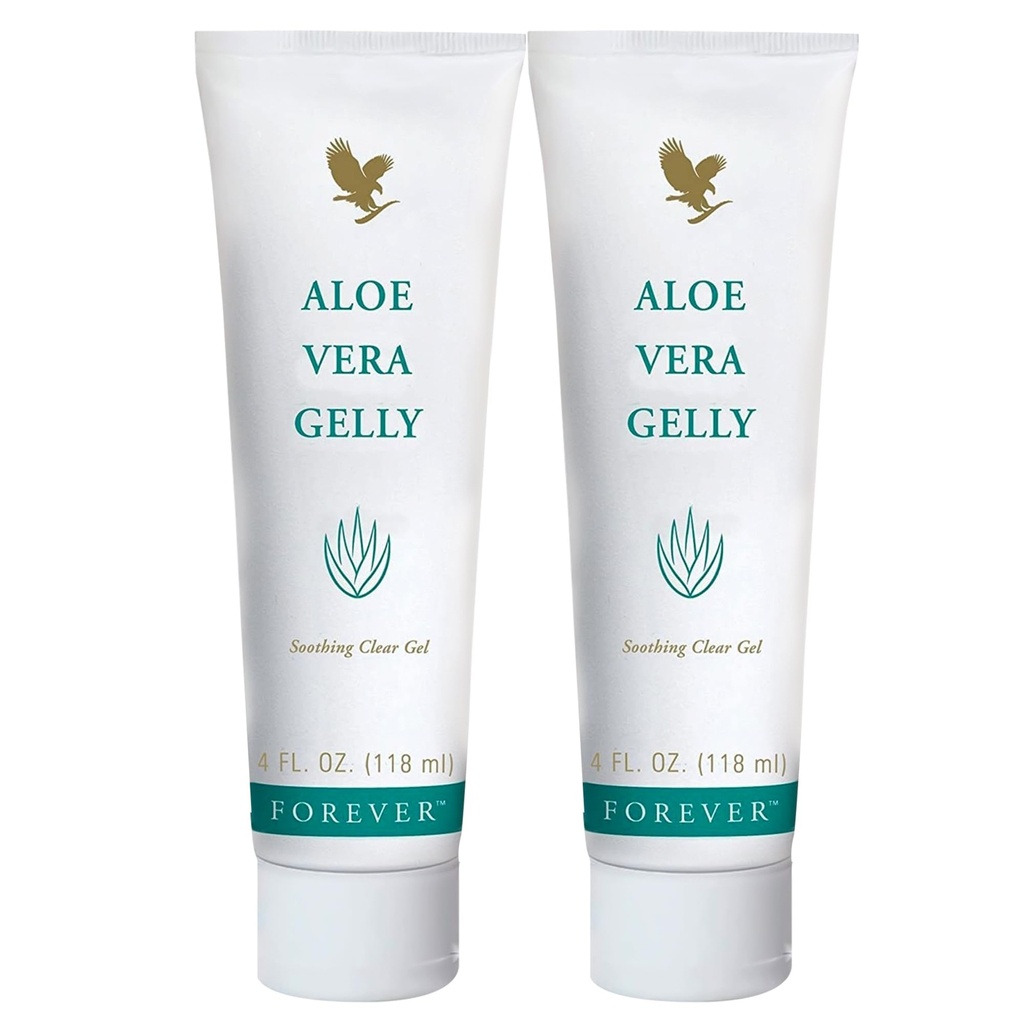 Forever Living - Aloe Vera Gelly - Reines Aloe Gel zu beruhigen, Feuchtigkeit und Zustand - Vegan und Glutenfrei - 4 fl oz (Pack von 2)