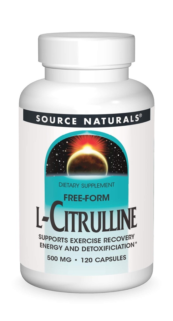 Quelle Naturals L-Citrulline - Unterstützt Übung Erholung, Energie und Entgiftung*, 500 mg - 120 Kapseln