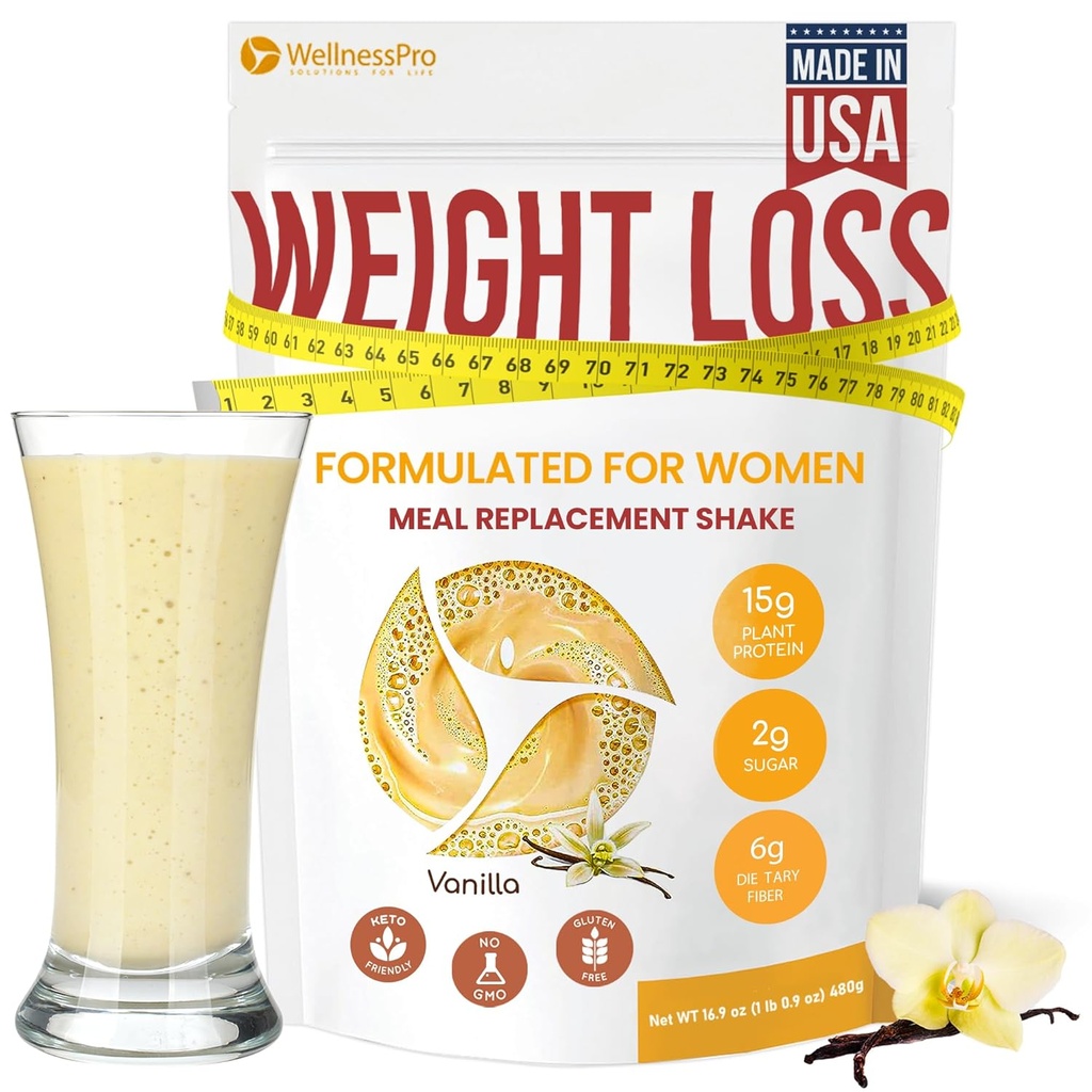 HARMONIFY Meal Replacement Shake für Frauen mit Vanille Flavor, Keto Frıendly, Kosher Certfied Protein Powder, Pre & Probiotics für einfache Verdauung, keine Sucralose Included, 16,9 Oz