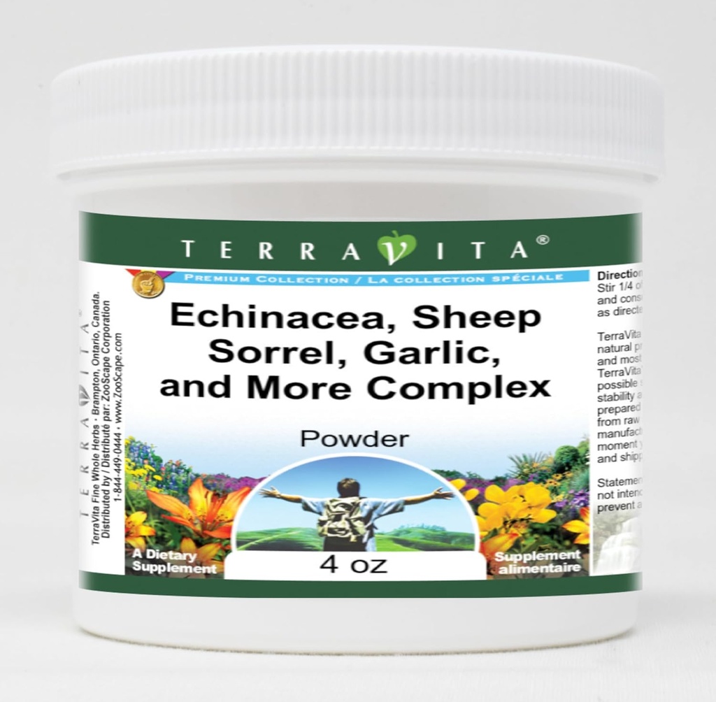 Echinacea, Schafsorrel, Knoblauch, und komplexeres Pulver (4 oz, ZIN: 516903) - 3 Pack