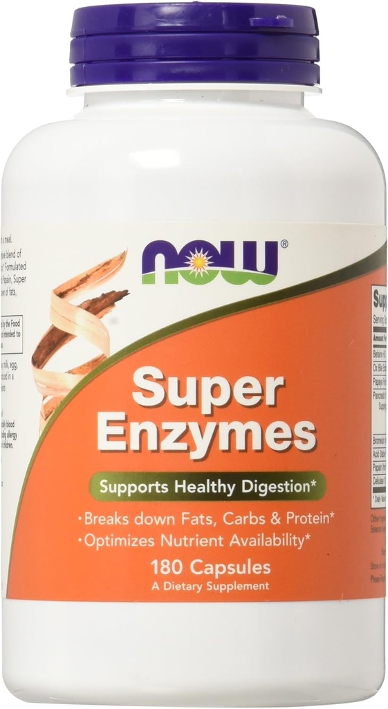 JETZT Lebensmittel Super Enzyme, 180 Kapseln