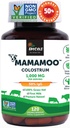 MamaMooTM Colostrum Powder >50% IgG, Gras Fed, First Non GMO Verified Colostrum, Gut Health Bloating Immunity Skin & Hair, Enthält 400+ Bioactive Nährstoffe, Third Party Lab Tested (120 Kapseln)