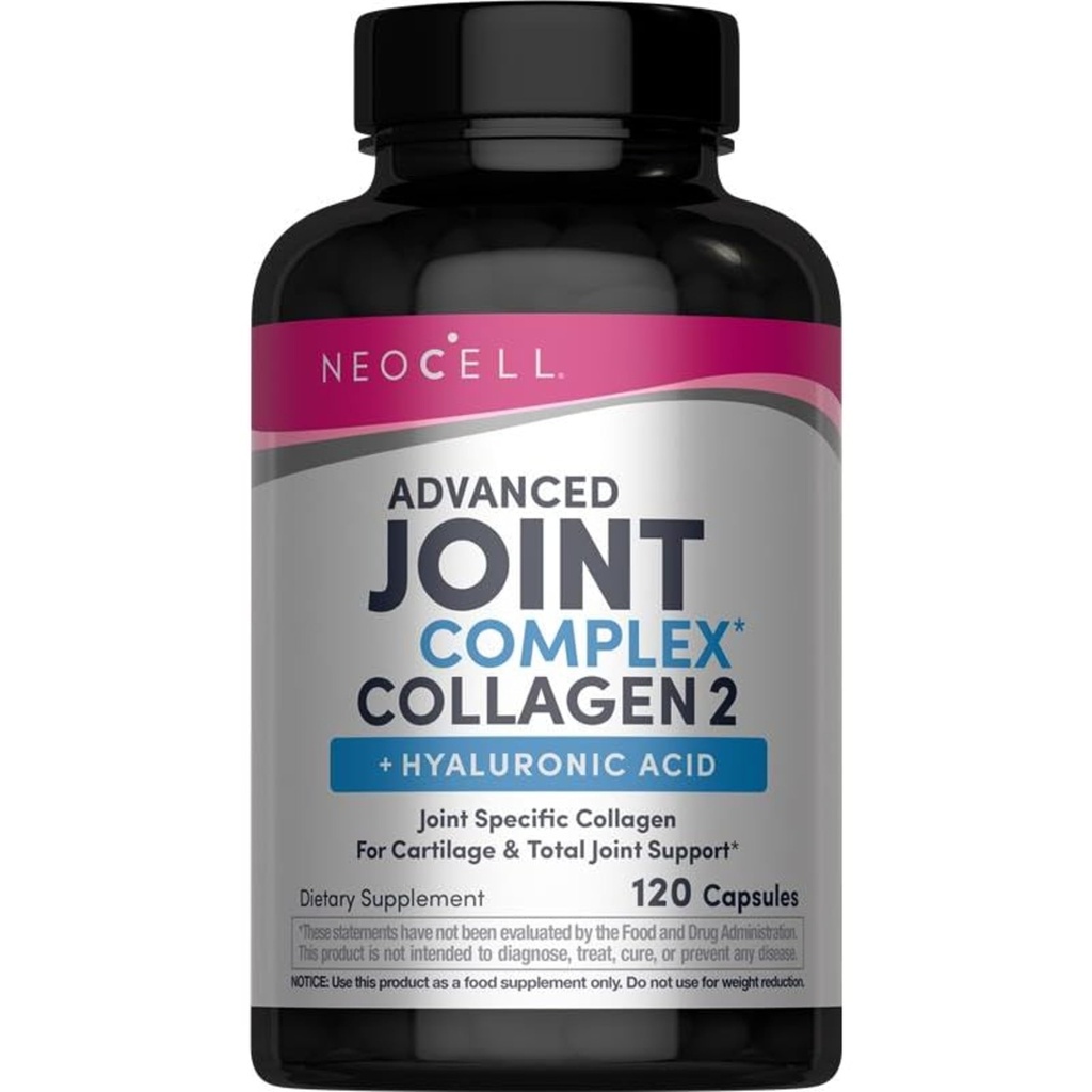 NeoCell Joint Complex Supplement | 120 Kapseln | Plus Hyaluronsäure | Collagen Typ II