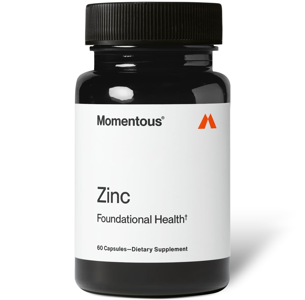 Momentous Zink Picolinate 15 mg - Immunität & Hormone Unterstützung - Bioverfügbare Zink-Ergänzung - Fördert Joint Health & Lean Muskelmasse - NSF zertifiziert für Sport - GMO-Free & Gluten-Free - 60 Servietten