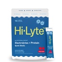 Hi-Lyte Elektrolyte + Protein Quick Sticks Crisp Apple, 16 Portionen - Natrium, Kalium, Whey Protein - Keto Friendly - 5g Protein, kein Zucker