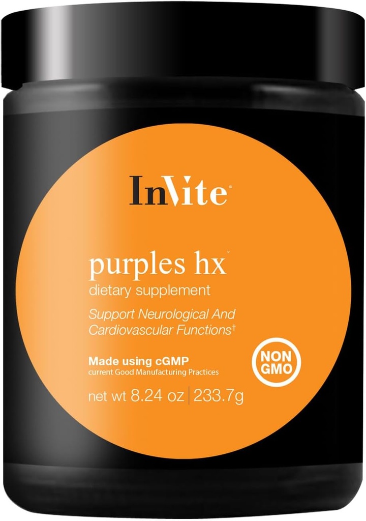 Invite Health Purples Hx® - Frucht- und Gemüseergänzung, Superfood-Pulver - Formuliert mit leistungsfähigen Extrakten aus einer Mischung aus Beeren, lila Karotten und Rübenwurzeln Plus Probiotika - 30 (2-Pack)