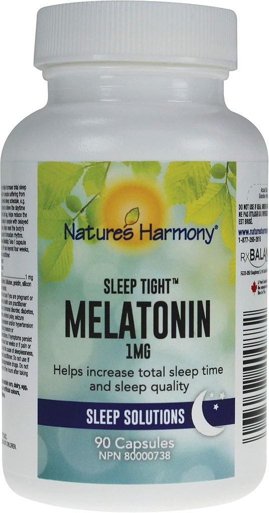 Nature’s Harmony® Melatonin 1mg（90 Capsules）