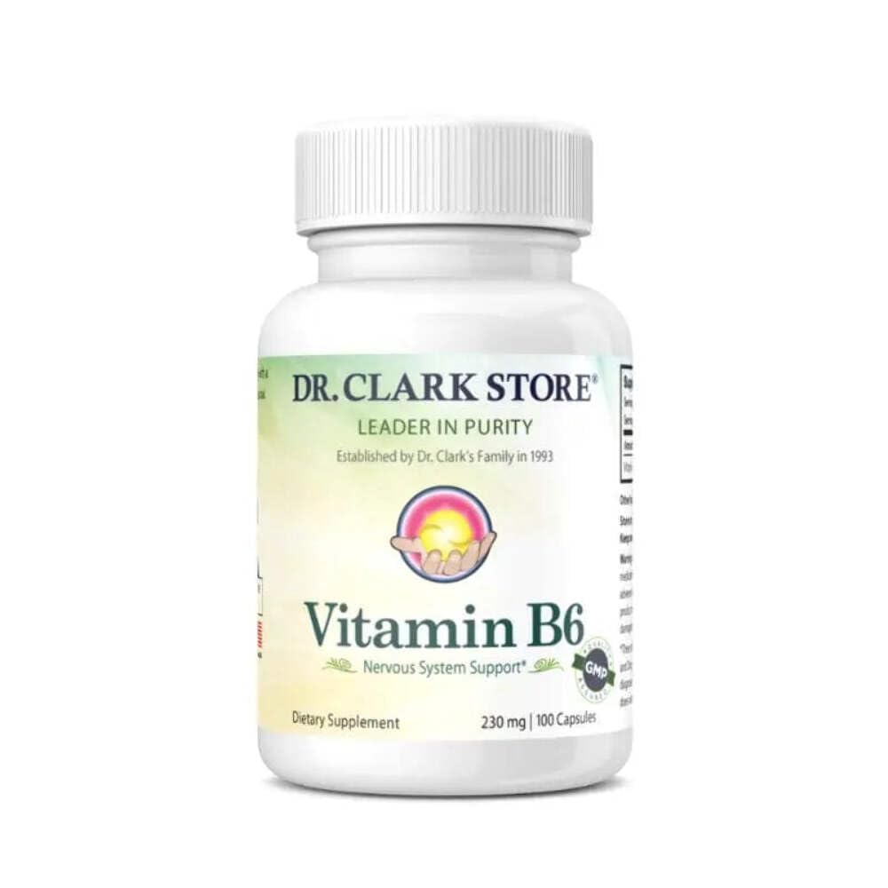 Dr. Clark Vitamin B6 Supplement, 230mg, 100 Kapseln