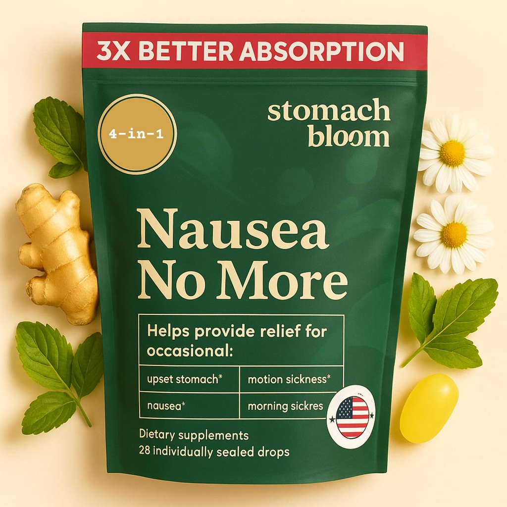 Fast-Acting Ginger für Nausea Relief | Kräuter Relief für Schwangerschaftsnase und Morgen & Bewegung Krankheit | Ginger, Lemon, Spearmint & B6. 28 Individuell versiegelte Tropfen.