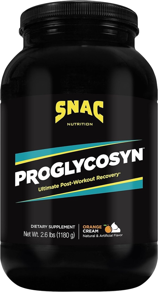 SNAC Proglycosyn Ultimate Post Workout Recovery Formel, Orange Creme, 2,6 Pfund