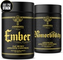 Ambrosia Nomorbidity Advanced Appetit Control & Ember Thermogenic Fat Burner | Powerful Hunger Management, Appetit Support & Fat Burning System mit KSM-66 Ashwagandha, Garcitrin, CapsiMaxTM, Afrika
