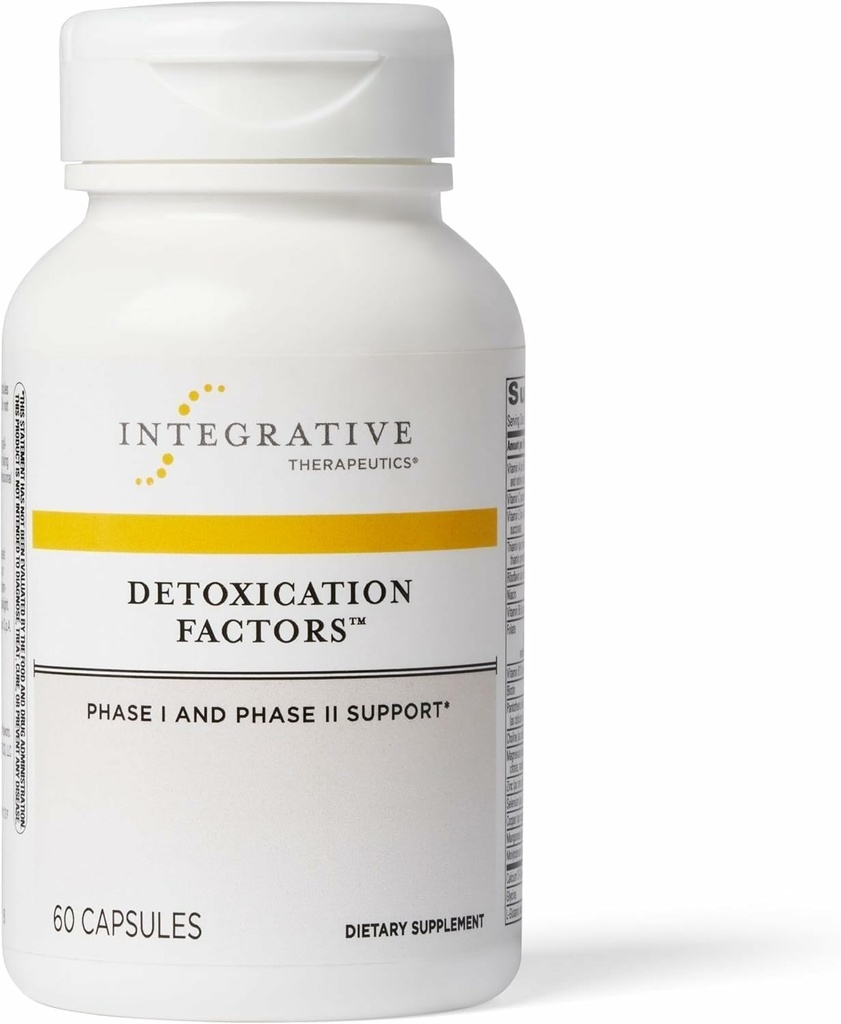Integrative Therapeutics Detoxification Factors - Liver Supplement zur Detoxification Pathway Support* - Inklusive Vitamine A & C - Dairy-Free - 60 Kapseln (30 Portionen)