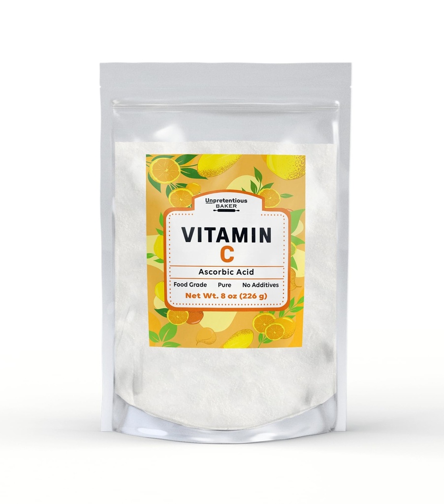 Unpretentious Vitamin C Pulver Baker Ascorbic Säure, wiederverschließbare Tasche
