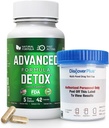 Advanced Detox Cleanse, Detox Kit mit Test Cup, Natural Detox & Cleanse mit Milchdistel, Licorice Powder und mehr, Körperreiniger Detox für Frauen und Männer, 42 Kapseln, 1 Packung