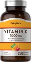 Piping Rock Vitamin C 1000mg | 250 Kapseln | mit Bioflavonoiden und Hagebutten | Ergänzung für Frauen und Männer | Nicht-GVO, glutenfrei