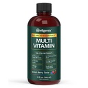Wellgenix Balanced Essentials Liquid Multivitamin & Minerals, 32 Fl Oz | 138 nutrients per serving in a smooth berry liquid: vitamins, minerals, amino acids, and omega 3-6-9, no pills or gummies