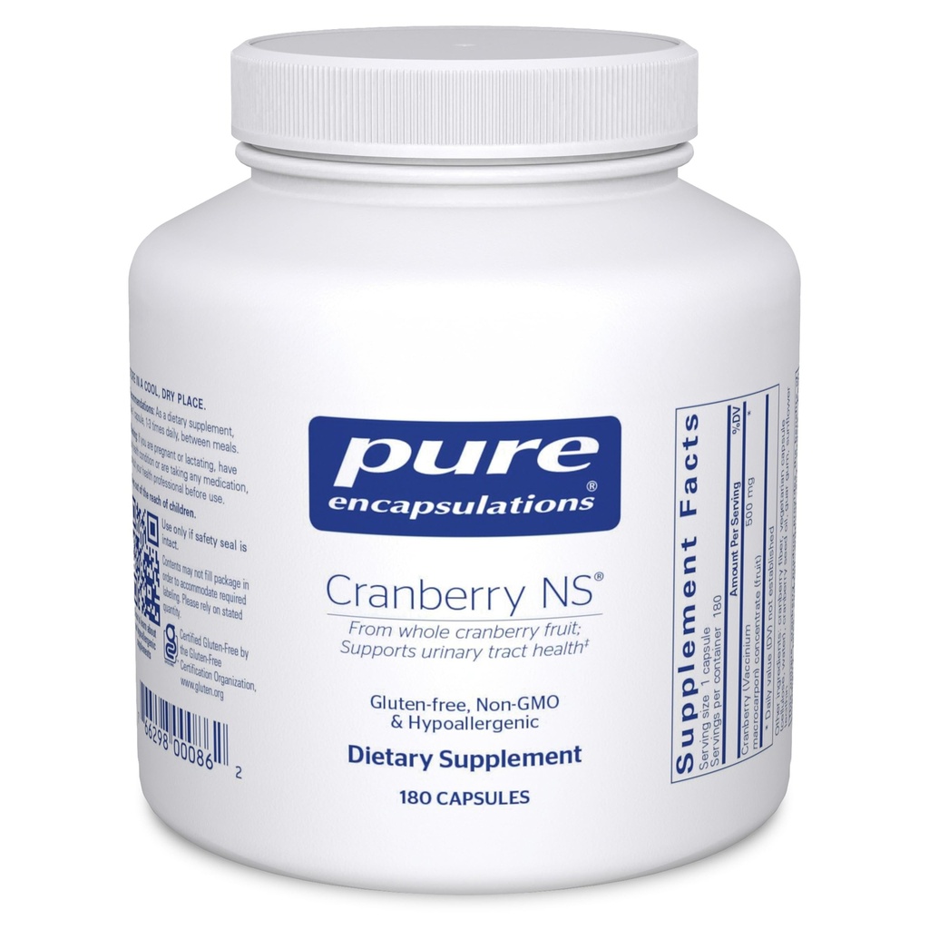 Pure Encapsulations Cranberry NS | Hypoallergene Ergänzung zur Unterstützung Urinary Tract Health |180 Kapseln