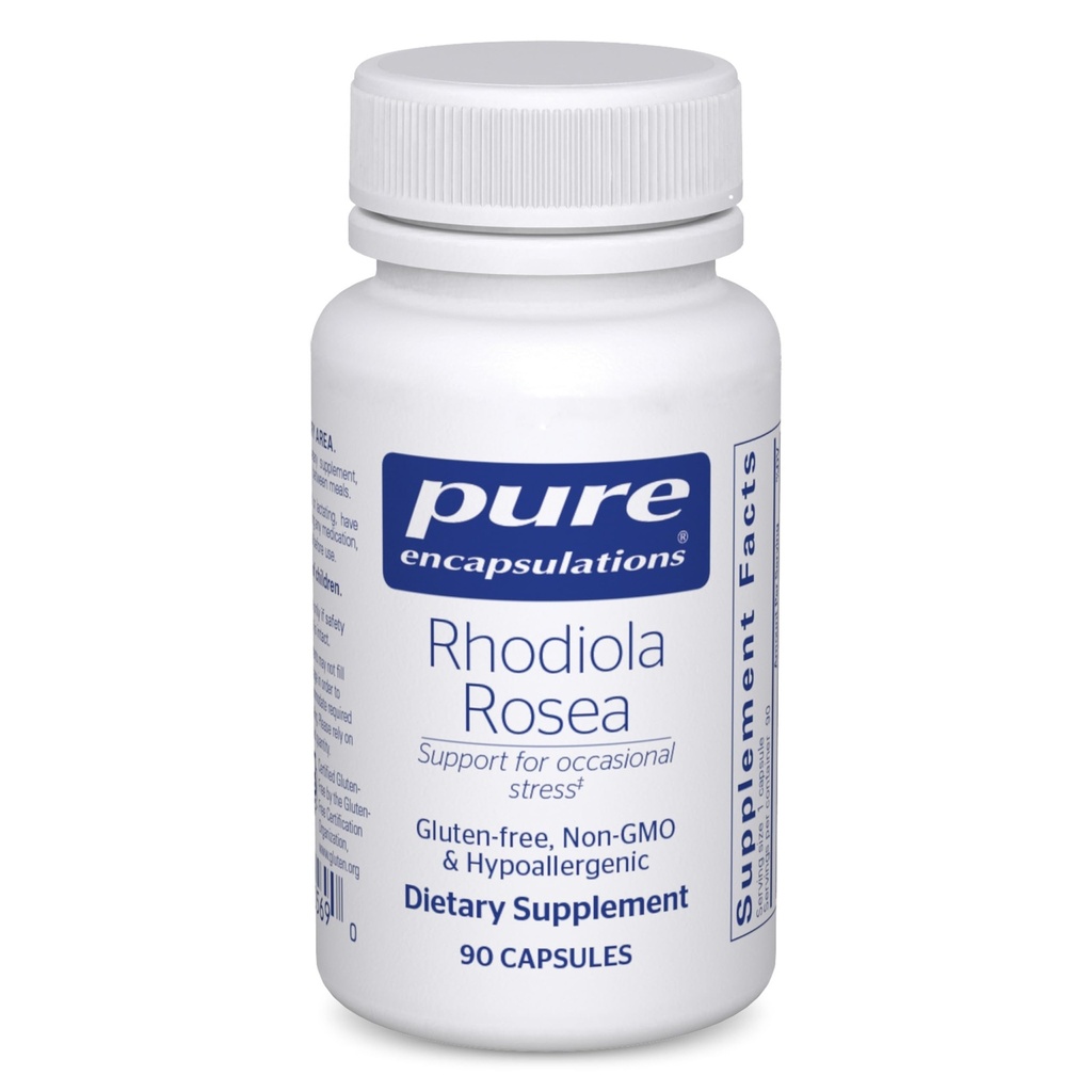 Pure Encapsulations Rhodiola Rosea - für okzialen Stress, Endurance & Fatigue Relief* - mit Adaptogenen - Gluten Free & Vegan - 90 Kapseln