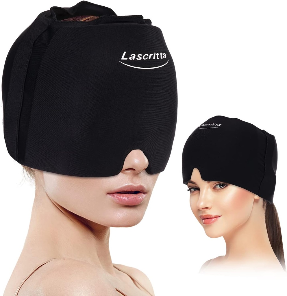 Migraine Kopfschmerzen Relief Cap, Kopfschmerzen Relief Hut & Migraine Cap Cold Compress, Migraine Relief Cap, Cool Gel Head Wrap, Kalt Compress Migraine Relief Produkte Gerät für Spannung & Stress