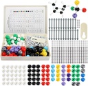 YOPAY 240 Stück Molecular Model Kit, Organische und anorganische Chemie Molekularstruktur Modell, 86 Atome und 153 Links und 1 Short Link Remover Tool