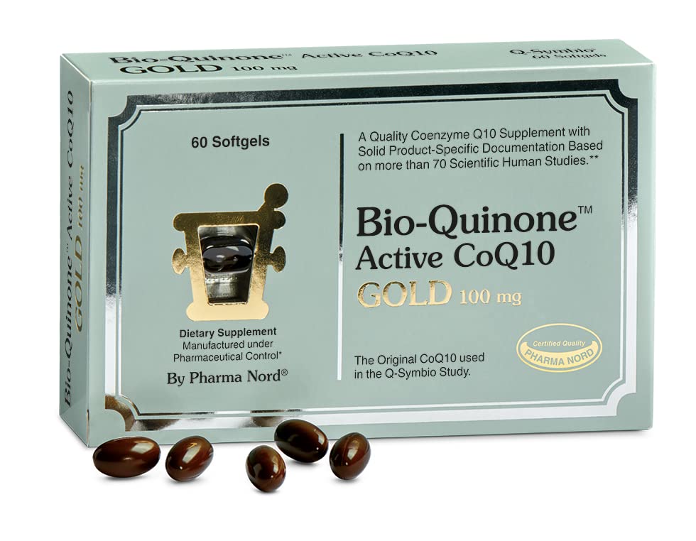 Pharma Nord - The Original CoQ10 • Klinisch nachgewiesen • Hohe Absorption • Herzgesundheit • Fertilität • Gesunde Alterung • Cellular Energy • Antioxidans • Glutenfrei • 100 mg Coenzym Q10 • 60 Softgels