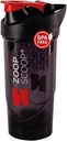 Protein Shaker Bottle - Black | Portable Protein Powder Shaker Cup With Strainer & Leakproof Lid | 700ml (25oz) - Easy Clean - BPA Free