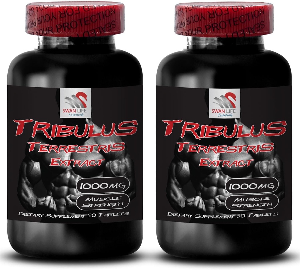 Natural Stamina Boost - TRIBULUS TERRESTRIS Extract - Kraft- und Aktivitätsunterstützung, Energieoptimierungsformel, Pflanzenbasierte Leistung, Körperleistungsmischung, aktive Erholung, Energiefluss 2Bot 180Tabs