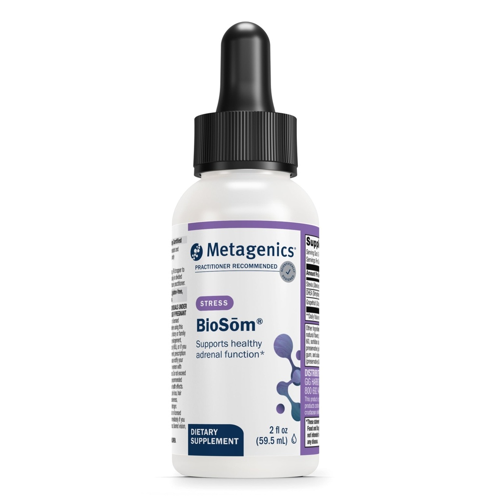 Metagenics BioSom - Liposomal DHEA Spray mit Grapefruit Extract & Stevia - Unterstützt Hormonbilanz, Stress & Energie Levels* - Nicht-GVO, Glutenfrei, Vegan - GMP zertifizierte Einrichtung - 85 Servierungen
