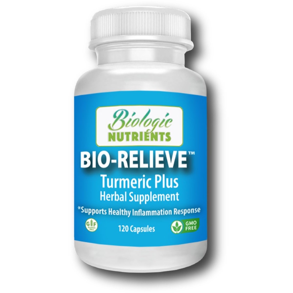 Biologic Nährstoffe Kurkuma-Ergänzung, 10-in-1 Kräuter Joint Supplements für Männer und Frauen, Hilft Gelenke, Muskeln, Knochen & Nerves, Non-GMO, Daily Plant-Based Mobility Aid, 120 Kapseln