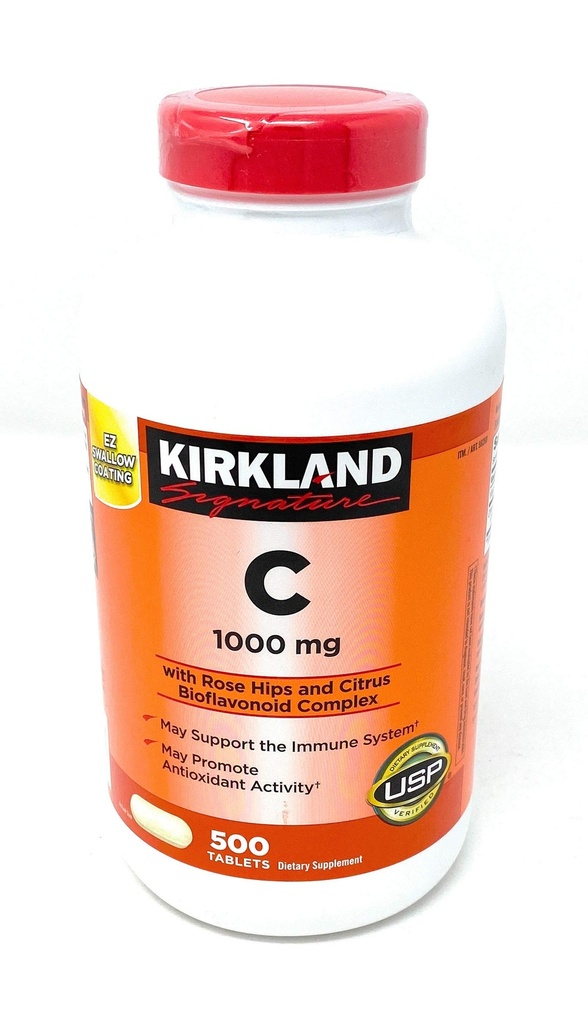 KIRKLAND Signatur Vitamin C 1000 mg., 500 Tabletten