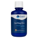 Trace Minerals | Liquid Cal/Mag/Zinc | Calcium, Magnesium, Zink, Vitamin D3 Supplement | Unterstützt normales Gewebe, Muskel und Knochendichte | Natürliche Piña Colada Flavor | 16 Servierungen, 16 fl oz.