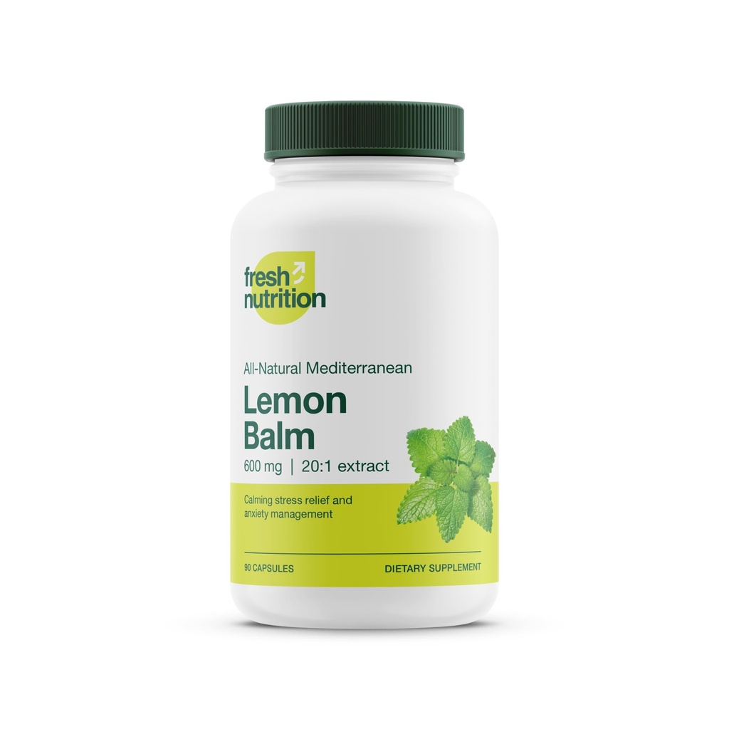 Frische Nahrung Zitronen Balsam Extrakt Kapseln.