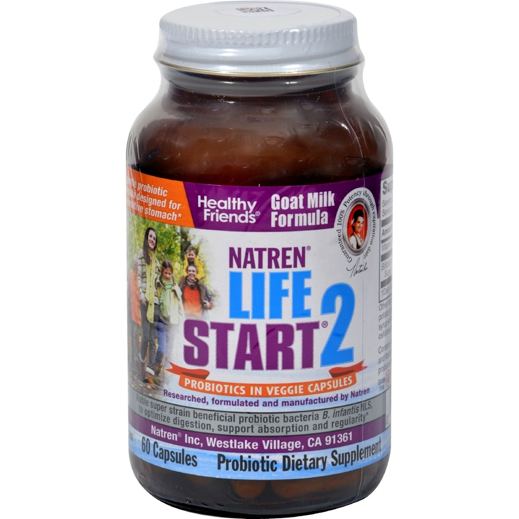Natren Life Start 2 Probiotika für Erwachsene - 60 Vegetarische Kapseln