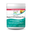Ionic Fizz Super D-K Calcium Plus von Pure Essence - mit extra Magnesium, Vitamin D3, Vitamin K2 für starke Knochen und Stress - Raspberry Lemonade - 14.82oz