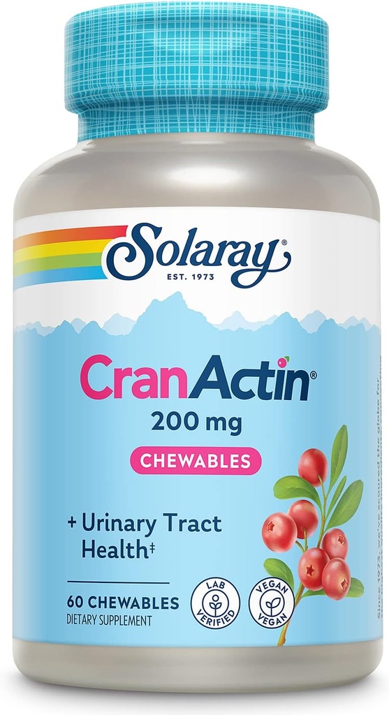 SOLARAY Cranactin 200 mg Kautabletten | 60 Count