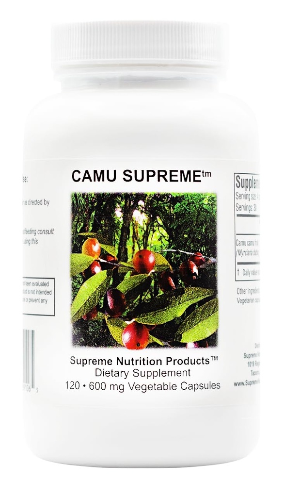 Supreme Nutrition Camu Supreme, 120 Pure Camu Camu Fruit Vegetarische Kapseln