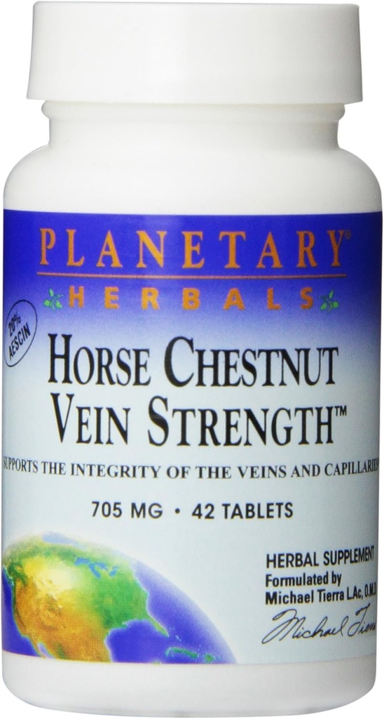 Planetary Kräuter Pferde Chestnut Vein Stärke Tabletten, 42 Zähler
