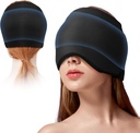 Migraine Ice Head Wrap Kopfschmerzen Relief Hut für Migraine mit kalten & heißen Therapie Flexible Ice Head Wrap für Puffy Eyes Kaltkompress Kopfschmerzen Relief Cap für Spannung Sinus & Stress