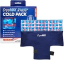 CryoMAX Reusable Cold Pack - 8-Hour Long-Lasting Cold Therapy Ice Pack, Verstellbare Verschleißkompressbänder, Best for Pain Relief, Verletzungen, Hip Surgery Swelling und Migraines - T-Shape (1 Count)
