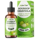 Soursop Graviola Leaf Extract Liquid Drop for Cell Support & Regeneration, Immune Boost, Sleep and Relax, Sugar Free, Natural Flavor, Herbal Goodness, 98% Absorption, Soursop Bitter Liquid
