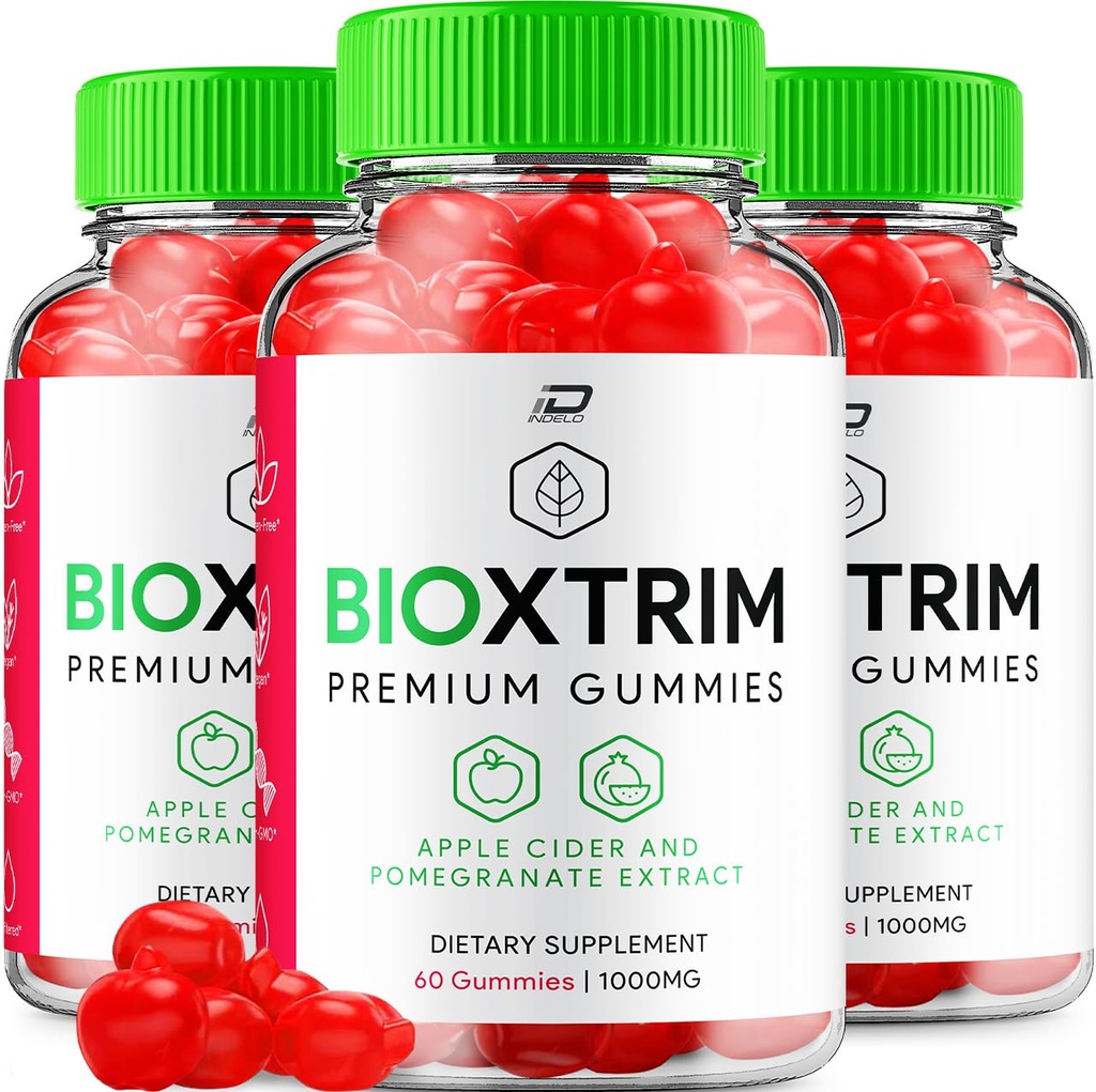 BioXtrim ACV Gummis Supplement - Bio X Trim Keto + ACV Gummis Apfel Apfel Apfelessig 1000MG, Bioxtrim Keto Gummies Bewertungen, Vitamin B12 (3 Pack - 180 Gummies)