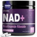 NAD Ergänzung - Nicotinamid Riboside Resveratrol 900mg, Liposomal NAD Ergänzung für Frauen und Männer, NAD Plus Pure Organic