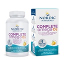 Nordic Naturals Complete Omega-D3, Lemon Flavor - 120 Soft Gels - 565 mg Omega-3 + 70 mg GLA + 1000 IU Vitamin D3 - EPA & DHA - Gesunde Haut, Kognition, Positive Stimmung - Non-GMO - 60 Servierungen