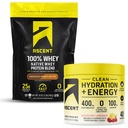 100% Whey Protein Pulver, Schokolade Peanut Butter 2 lb & Hydration + Energie Elektrolyte, Raspberry Lemonade 40 Servierungen